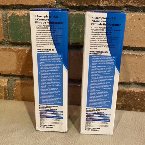 Set of Two Ice Pure Refrigerator Water Filters